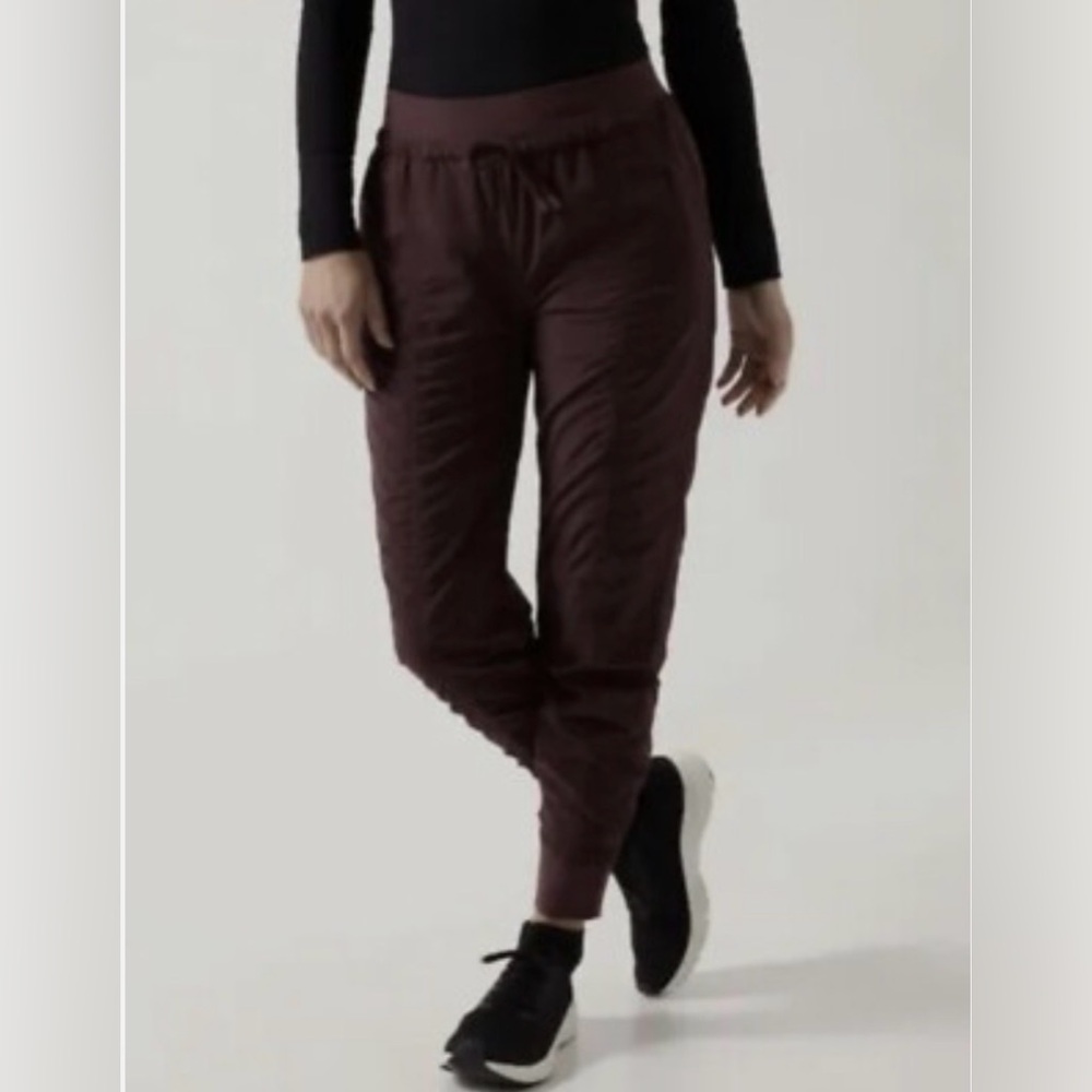 ATHLETA Attitude joggers, women’s size 14 in muted plum color